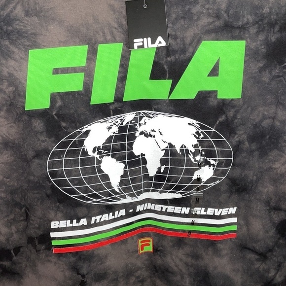 New Fila Men's Short Sleeve Globe T-Shirt Tee Top - Picture 2 of 14